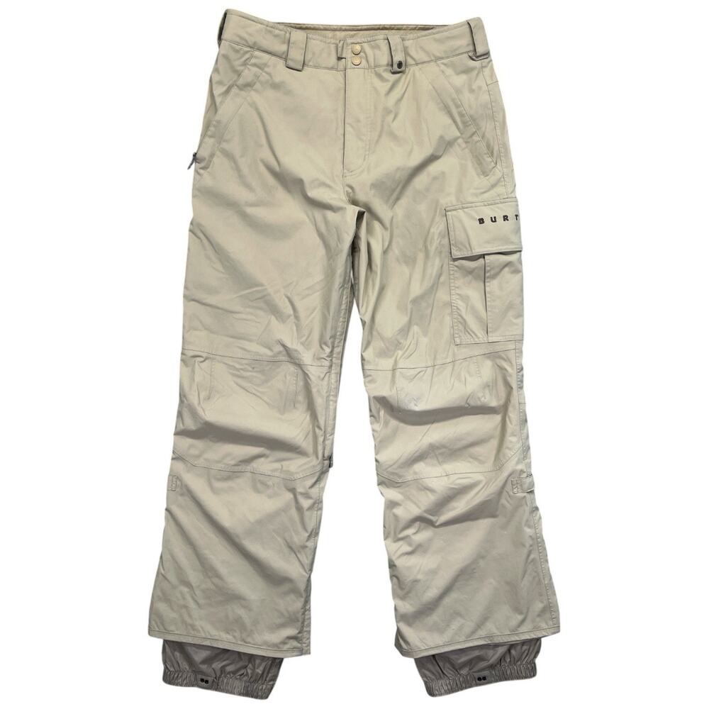 Vintage Burton Dryride Snowboard Pants Mens M Tan Khaki Cargo Y2K Retro